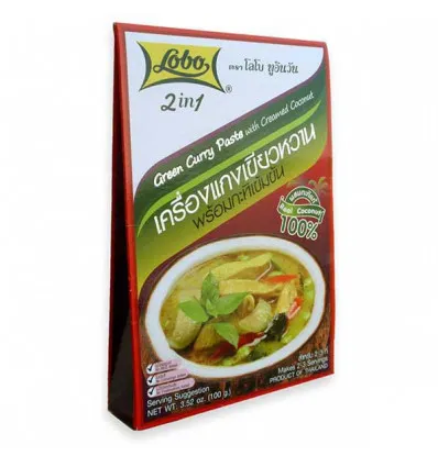 Lobo Green Curry Paste, 100 g