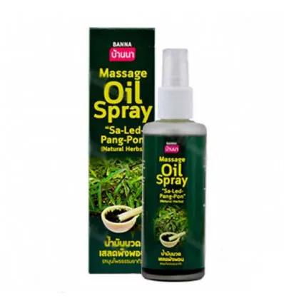 Banna Massage Oil Spray "Sa-Led-Pang-Pon" Natural Herbs, 85 ml