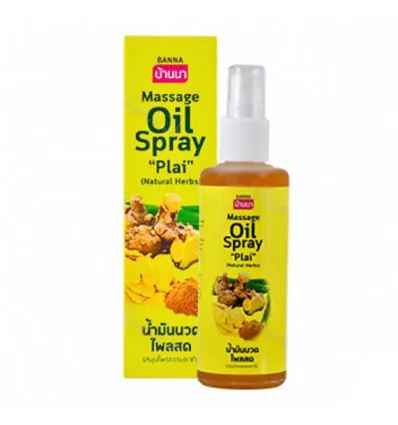 Banna Massage Oil Spray "Plai" Natural Herbs, 85 ml