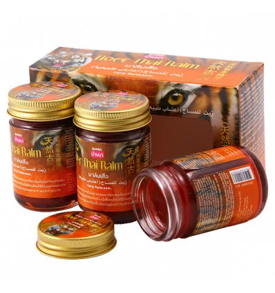 Banna 100% Original Tiger Herbal Balm for Arthritis & Back Pain Relief, 3 pcs x 50 g